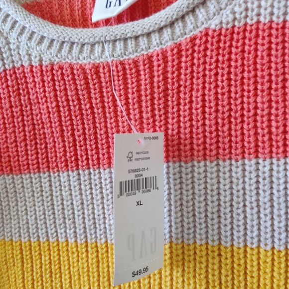 Gap Striped Tie Strap Knit Tank Top NWT - Picture 8 of 13